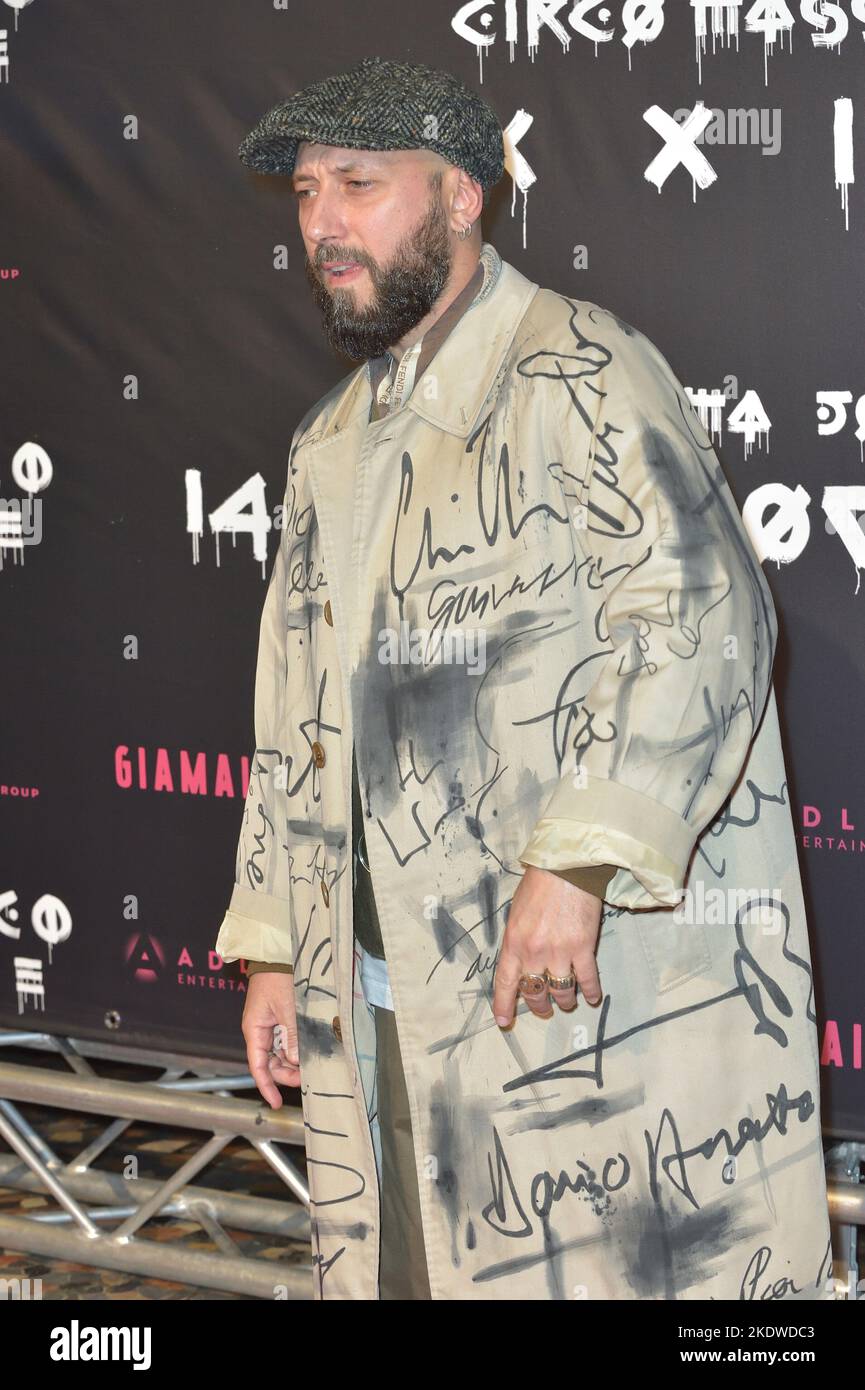 Rom, Italien. 08.. November 2022. Giuseppe Domingo Romano nimmt an der Premiere „Vasco Live Roma Circo Massimo 2022“ am 08. November 2022 in Rom, Italien, Teil. Kredit: dpa/Alamy Live Nachrichten Stockfoto
