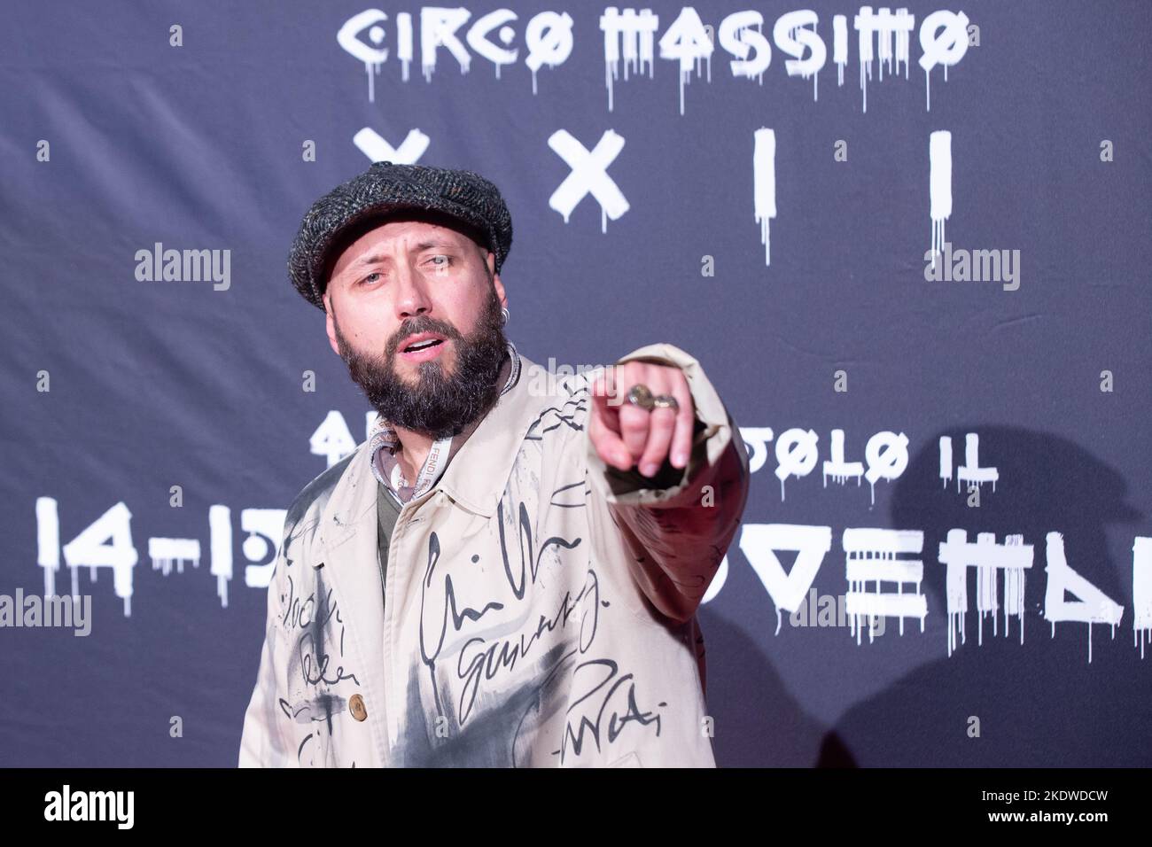 8. November 2022, Rom, Italien: Regisseur Giuseppe Domingo Romano nimmt an der Premiere des Films ''Vasco - Live Roma Circo Massimo'' in Rom Teil (Bild: © Matteo Nardone/Pacific Press via ZUMA Press Wire) Stockfoto