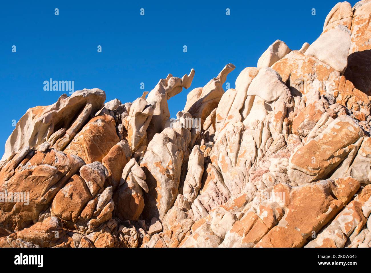 Le meravigliose rocce di granito, sono delle sculture naturali Stockfoto