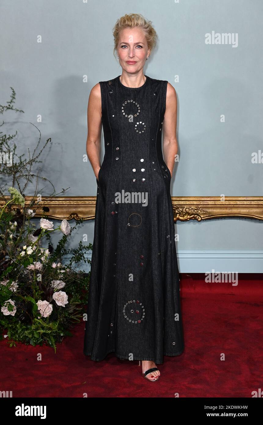 London, Großbritannien. 08.. November 2022. 8.. November 2022, London, Großbritannien. Gillian Anderson bei der Weltpremiere der Crown Season 5, Theatre Royal, Drury Lane, London. Quelle: Doug Peters/Alamy Live News Stockfoto