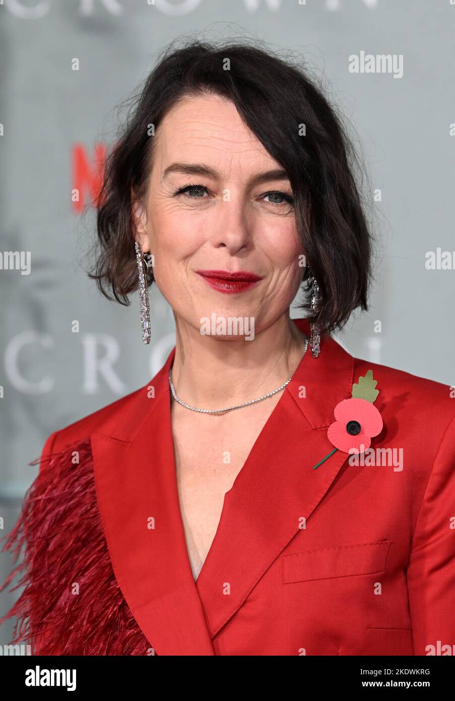 London, Großbritannien. 08.. November 2022. 8.. November 2022, London, Großbritannien. Olivia Williams bei der Weltpremiere der Crown Season 5, Theatre Royal, Drury Lane, London. Quelle: Doug Peters/Alamy Live News Stockfoto