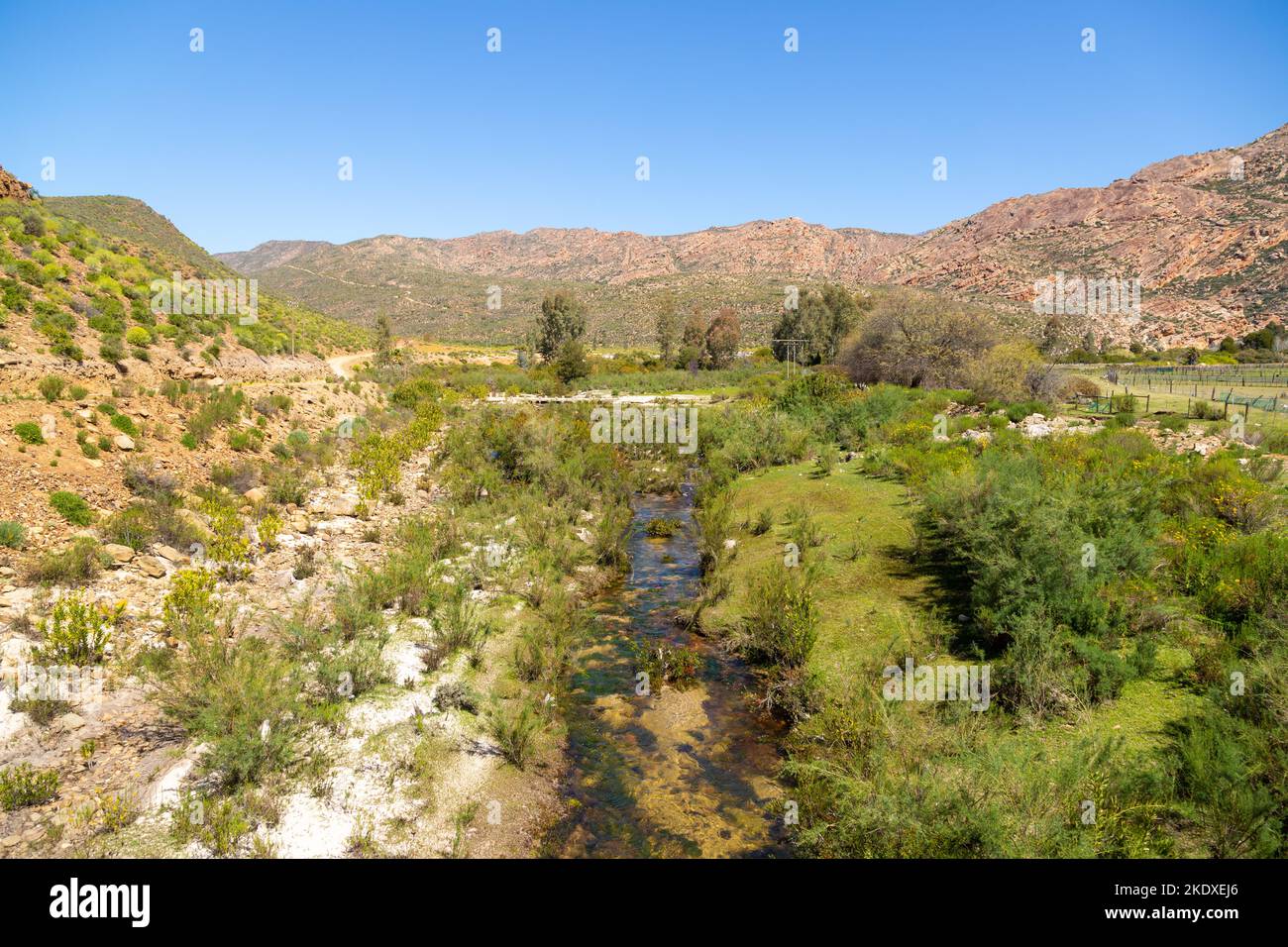 Der Fluss tra Tra kurz vor Wupperthal im Cederberg Stockfoto