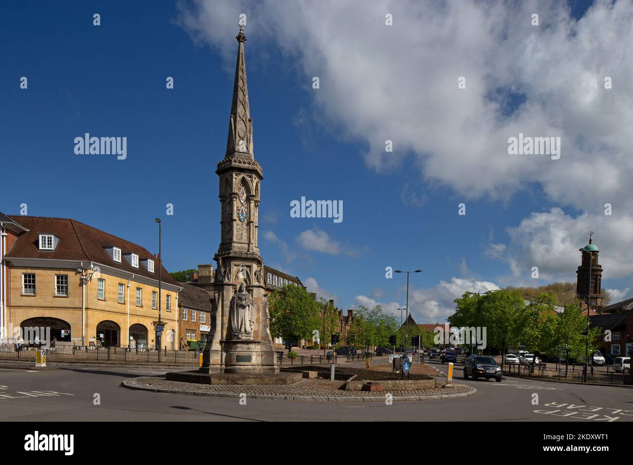 Gedenkkreuz Banbury, errichtet 1859 in Banbury, Oxfordshire, England Stockfoto