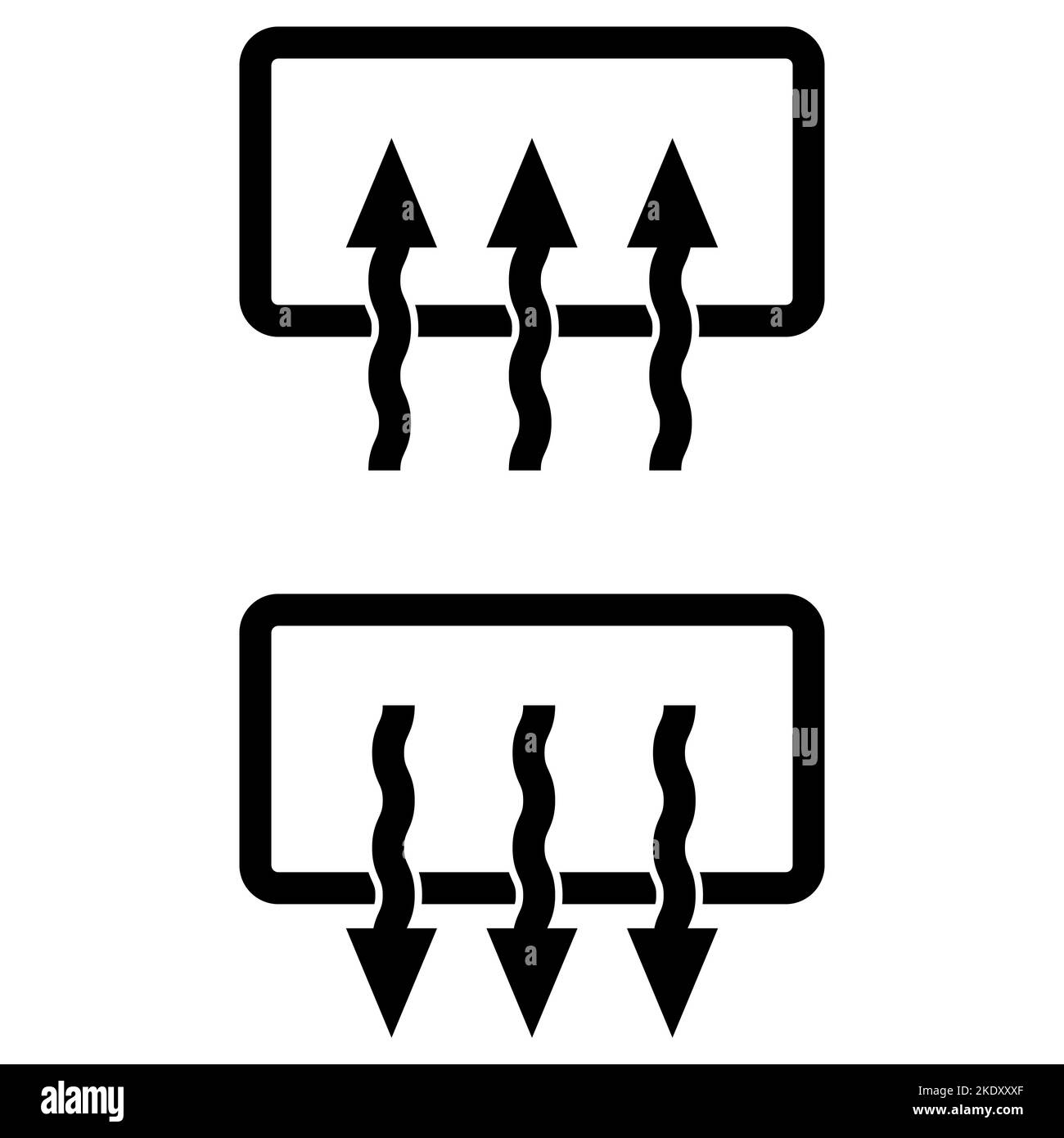 Icon Lüftung Auto, Fensterpfeil Computer, Winterlüftung Wetterluft Stock Vektor