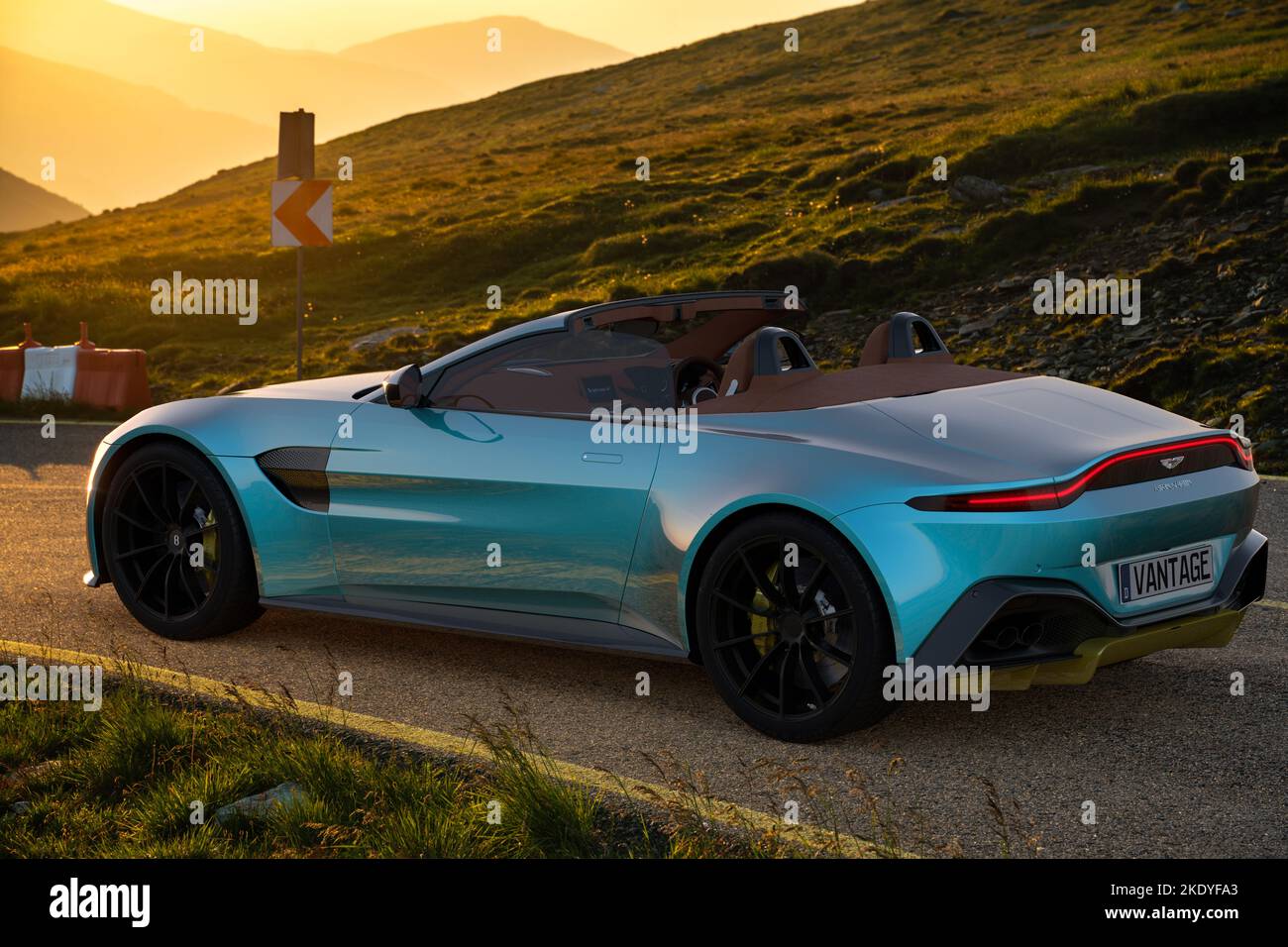 Aston Martin V12 Vantage - ein kleines Coupé mit großem Motor Stockfoto