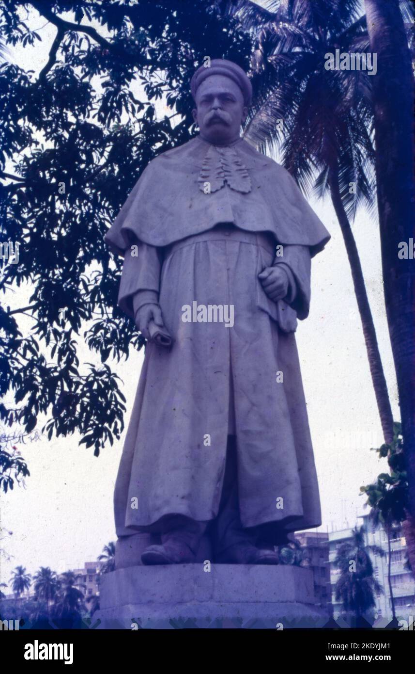 Bal Gangadhar Tilak, als Lokmanya verliebt, war ein indischer Nationalist, Lehrer und Unabhängigkeitsaktivist. Er war ein Drittel des Triumvirats von Lal Bal Pal. Tilak war der erste Führer der indischen Unabhängigkeitsbewegung. Die britischen Kolonialbehörden nannten ihn "den Vater der indischen Unruhen". Stockfoto