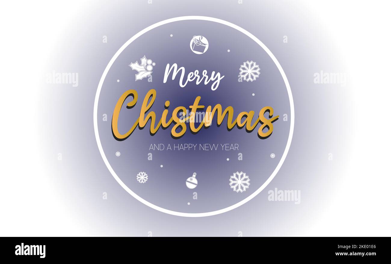 frohe weihnachten neues Jahr Hintergrund Vektor Stock Vektor