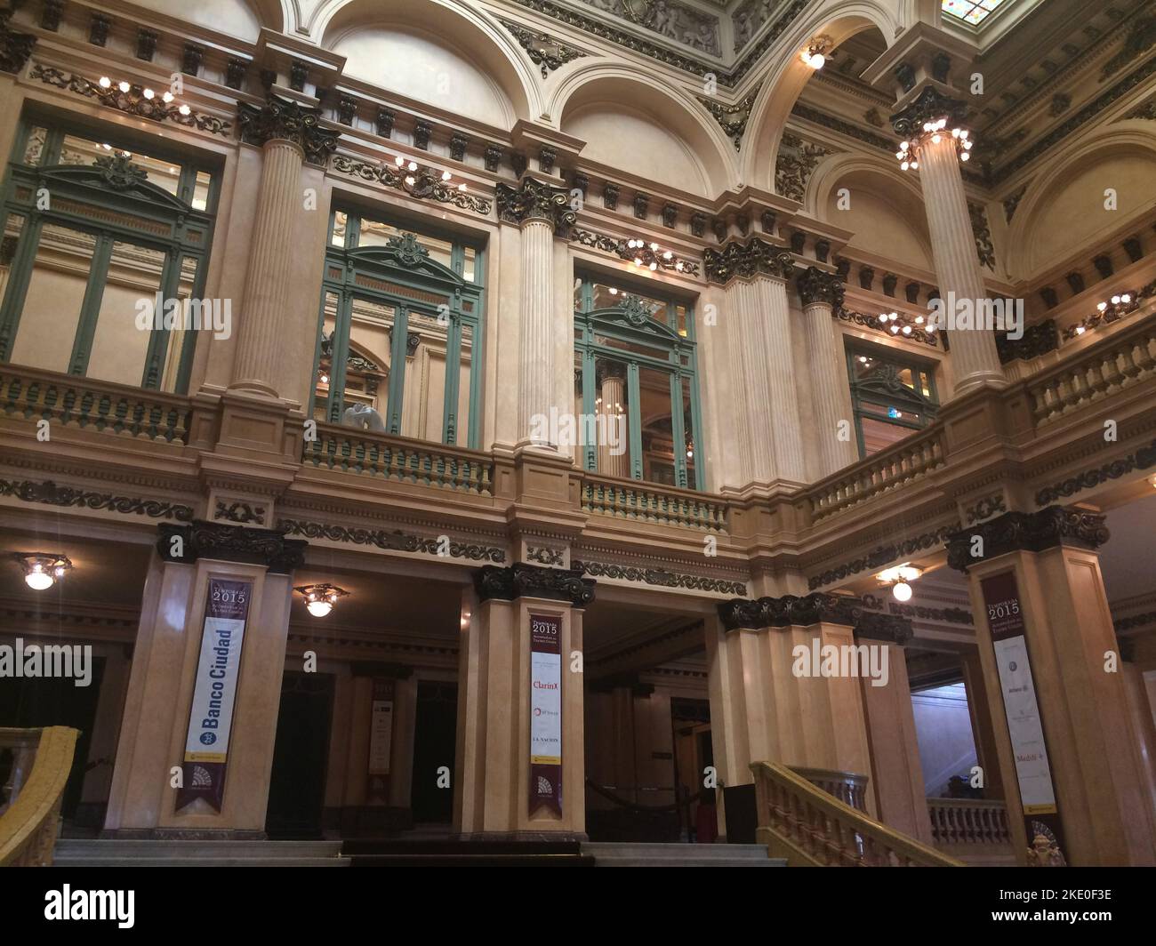 Innenansicht des Opernhauses im Teatro Colon, Buenos Aires, Argentinien Stockfoto