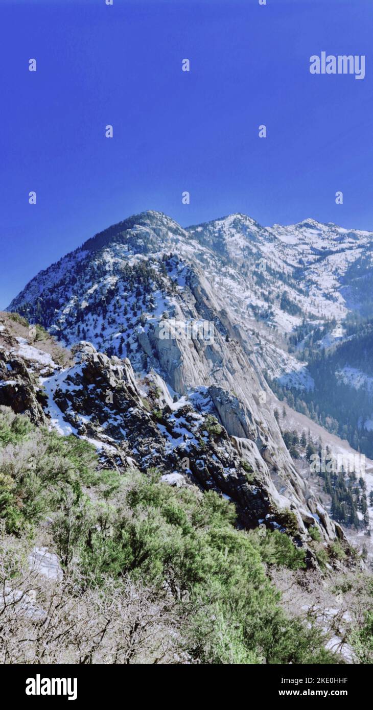 Granitplatte Im Bell Canyon Stockfoto