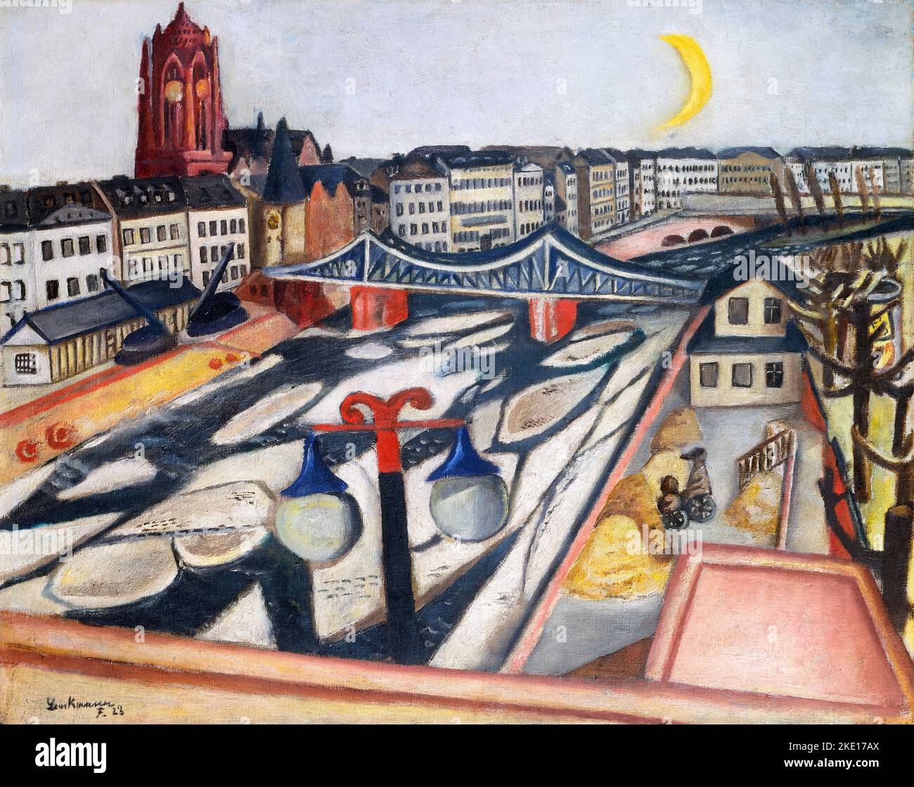 Ice on the River von Max Beckmann (1884-1950), Öl auf Leinwand, 1923 Stockfoto