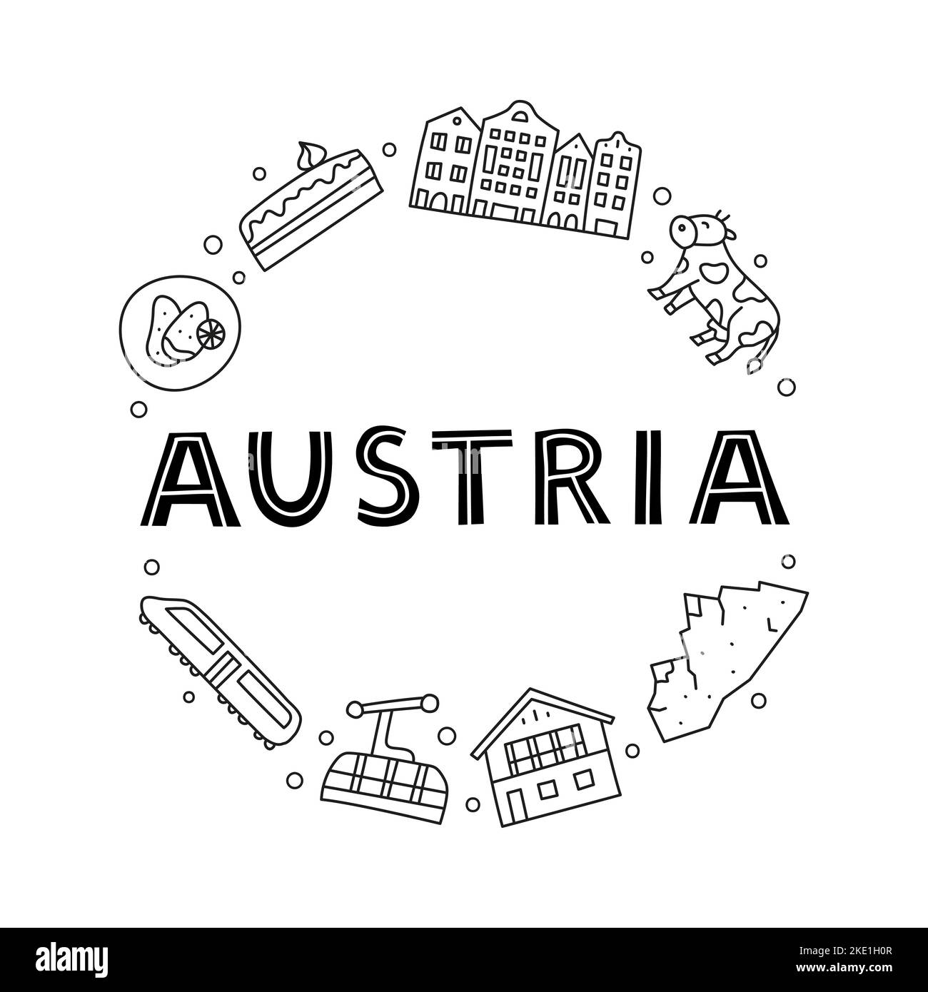 Historisches alpenchalet Stock-Vektorgrafiken kaufen - Alamy