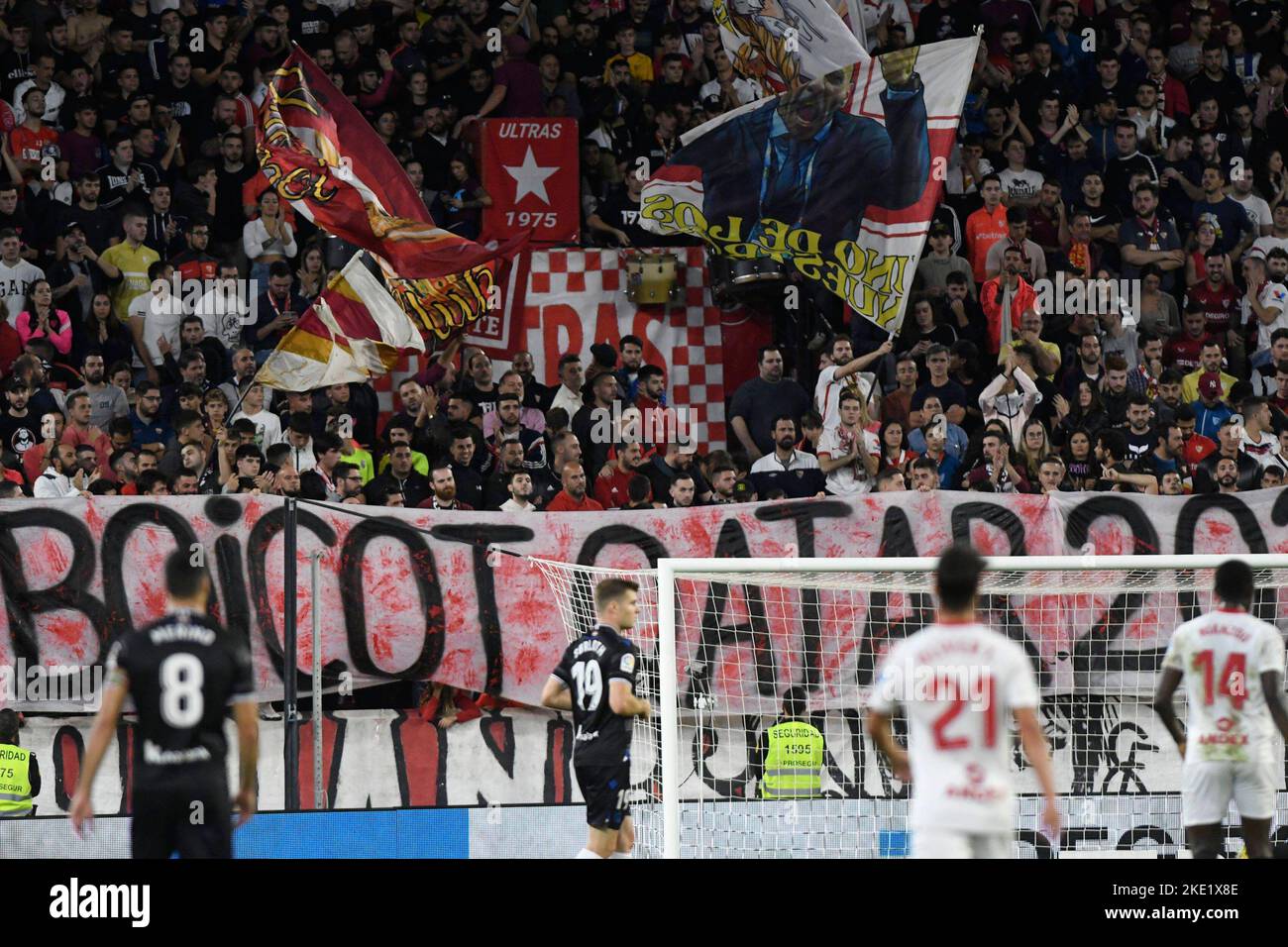 Sevilla, Spanien. 09.. November 2022. Das spanische Fußballspiel der La Liga Sevilla gegen Real Sociedad im Ramon Sanchez Pizjuan Stadium. 09. November 2022 900/Cordon Press Credit: CORDON PRESS/Alamy Live News Stockfoto