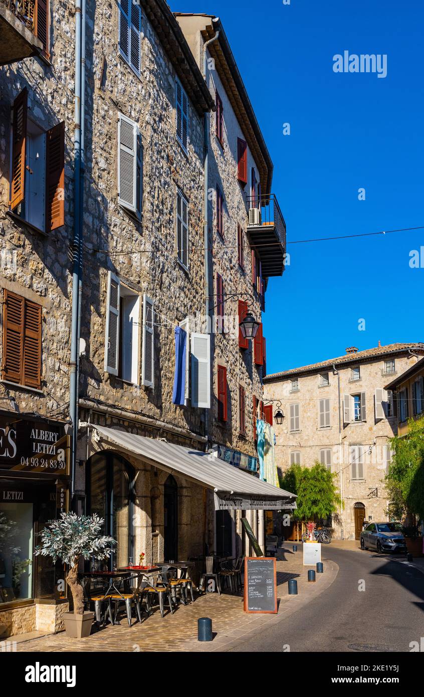 Vence, Frankreich 6. August 2022 Rue Alsace Lorraine Street und