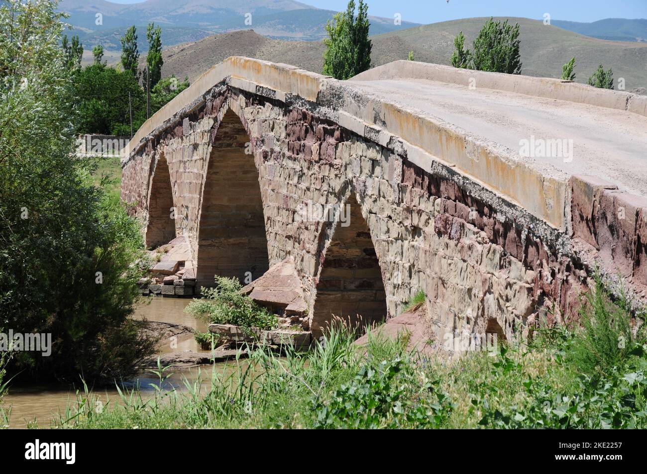 Historische Sekili-Brücke - Yozgat - TÜRKEI Stockfoto