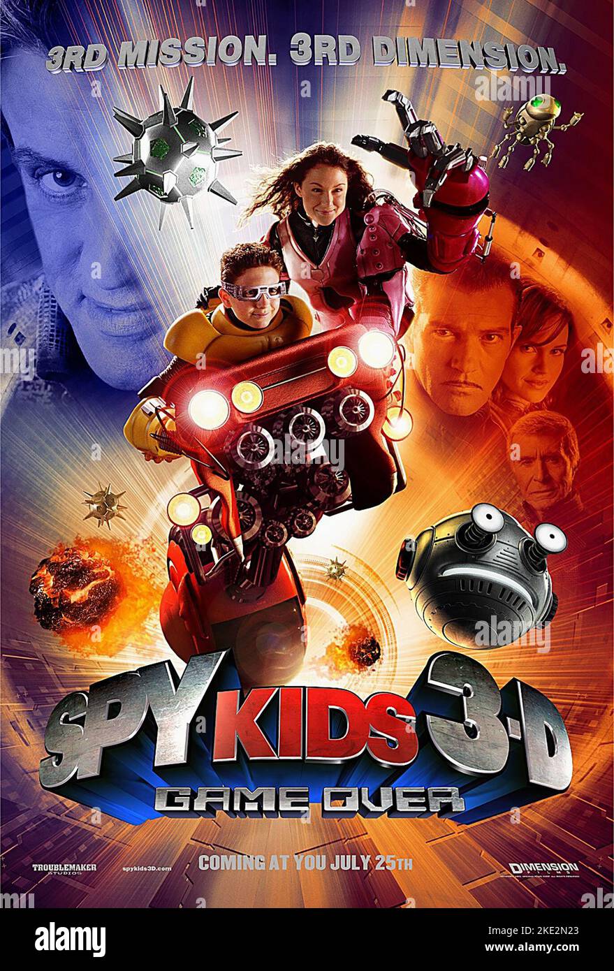 SPY KIDS 3-D: GAME OVER, DARYL SABARA, ALEXA VEGA POSTER, 2003 Stockfoto