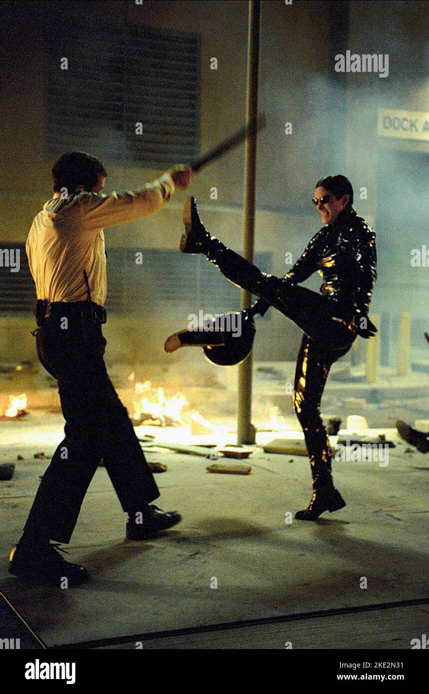 Die MATRIX RELOADED, CARRIE-ANNE MOSS, 2003 Stockfoto