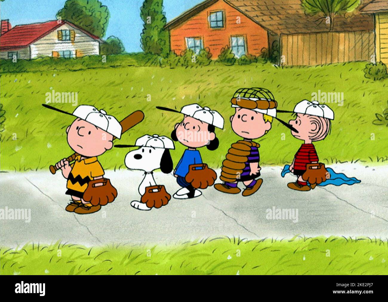 LUCY MUSS GEHANDELT WERDEN CHARLIE BROWN, CHARLIE BROWN, SNOOPY, LUCY, SCHROEDER, LINUS, 2003 Stockfoto