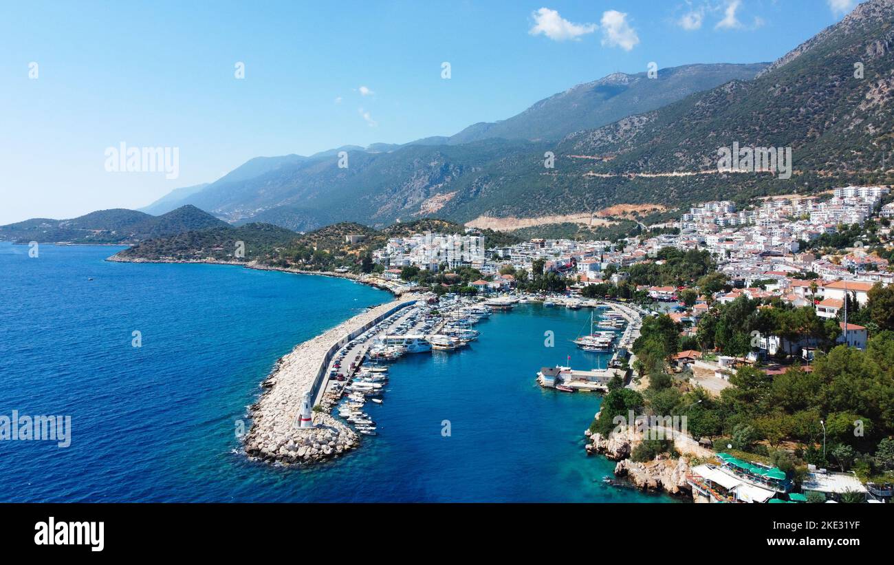 Kas - Türkische Riviera [Drohne] Stockfoto