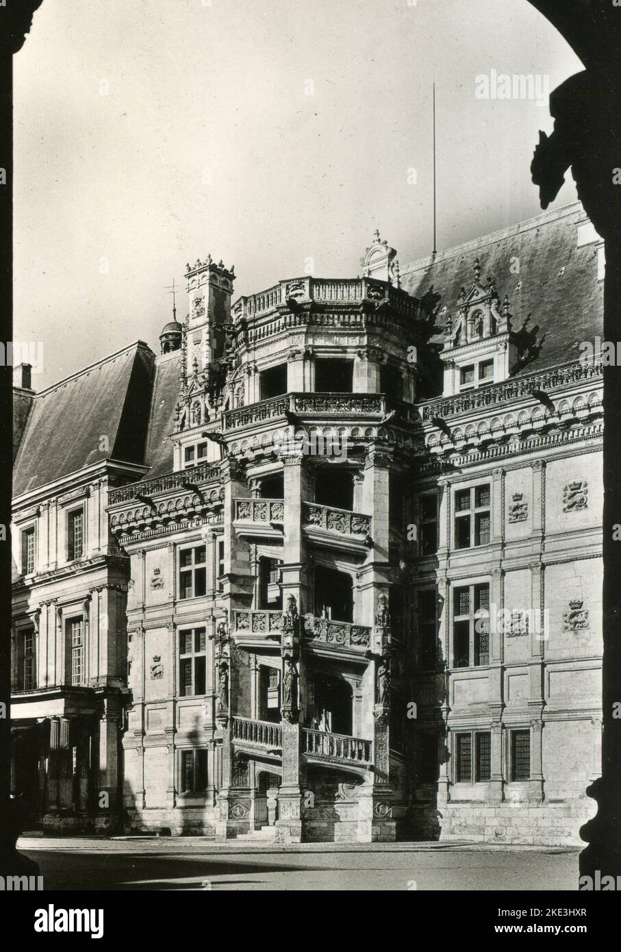 Denis-Papin Staircase, Blois, Frankreich 1962 Stockfoto