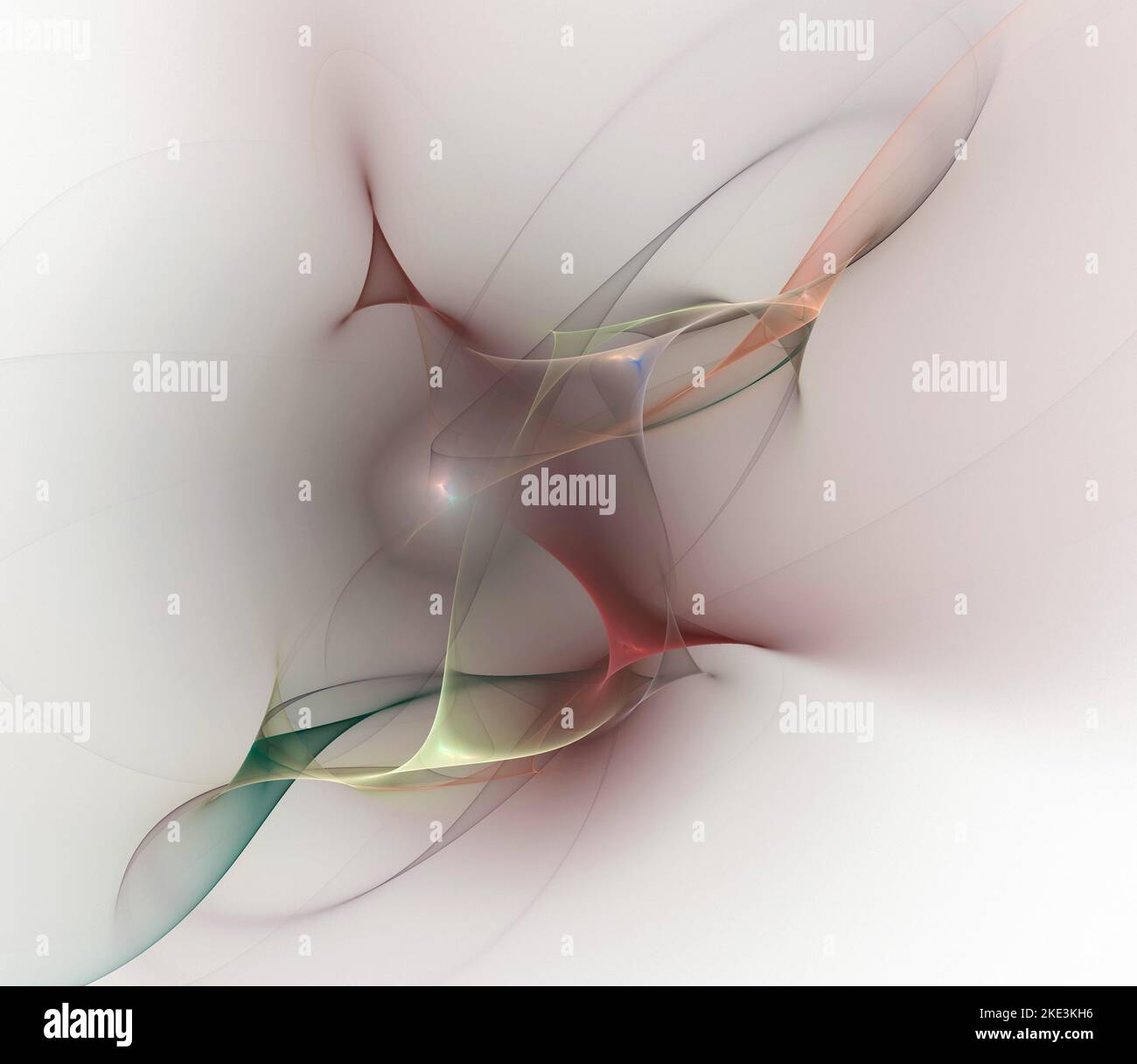 Abstrakte fraktale Grafiken. Designelement. Weißer Hintergrund Stockfoto