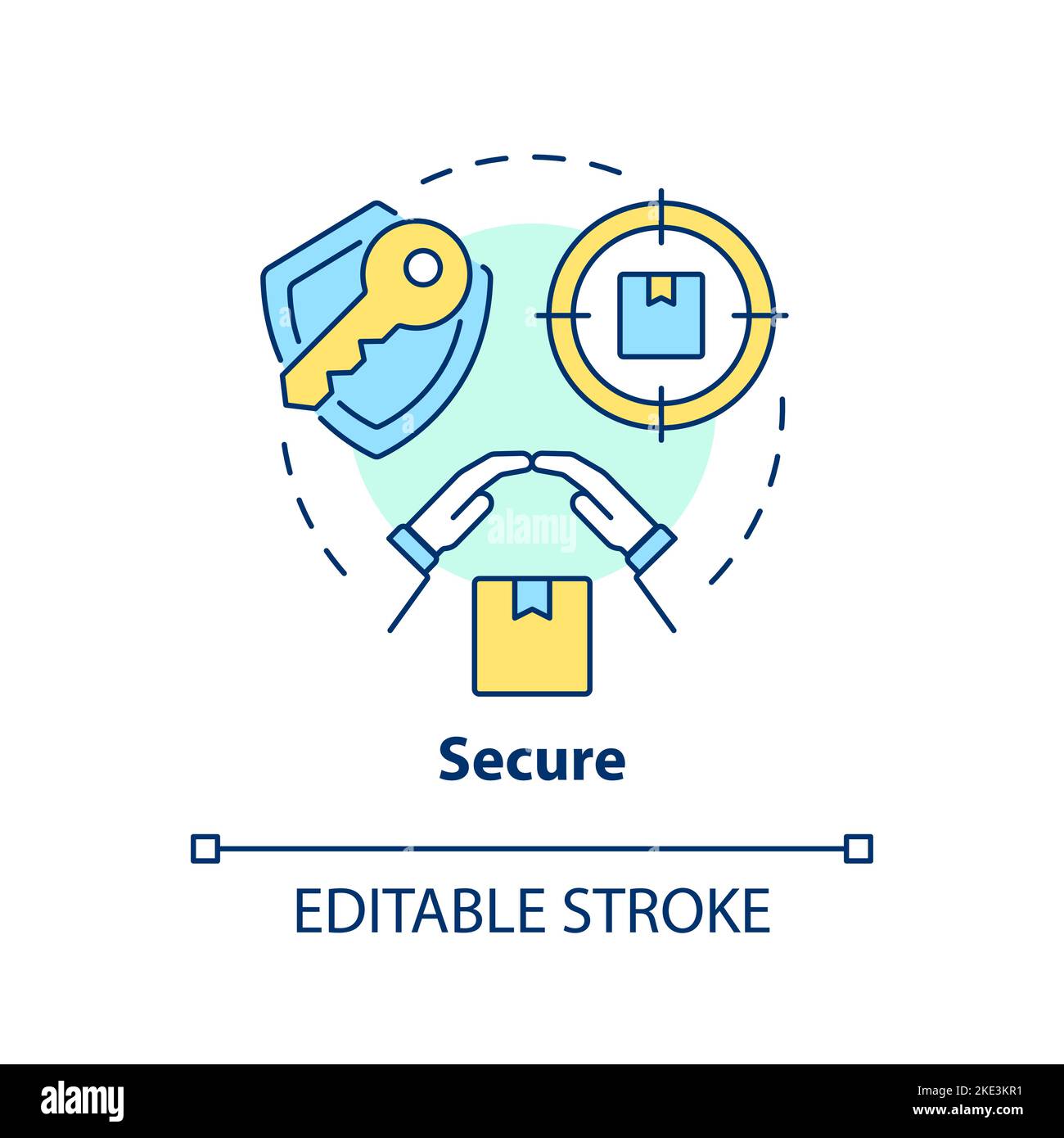 Symbol für sicheres Konzept Stock Vektor