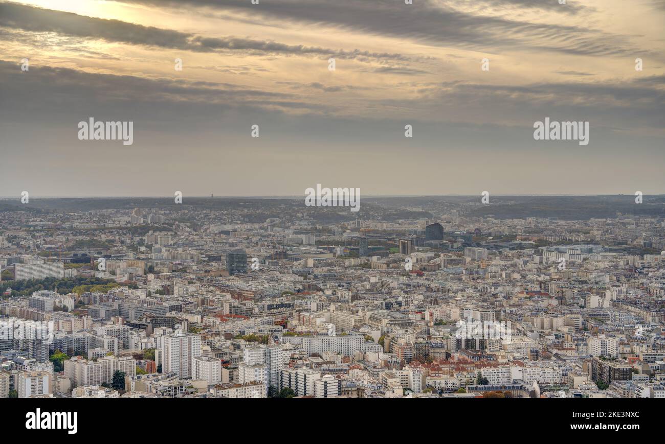 Panoramablick über Paris Stockfoto