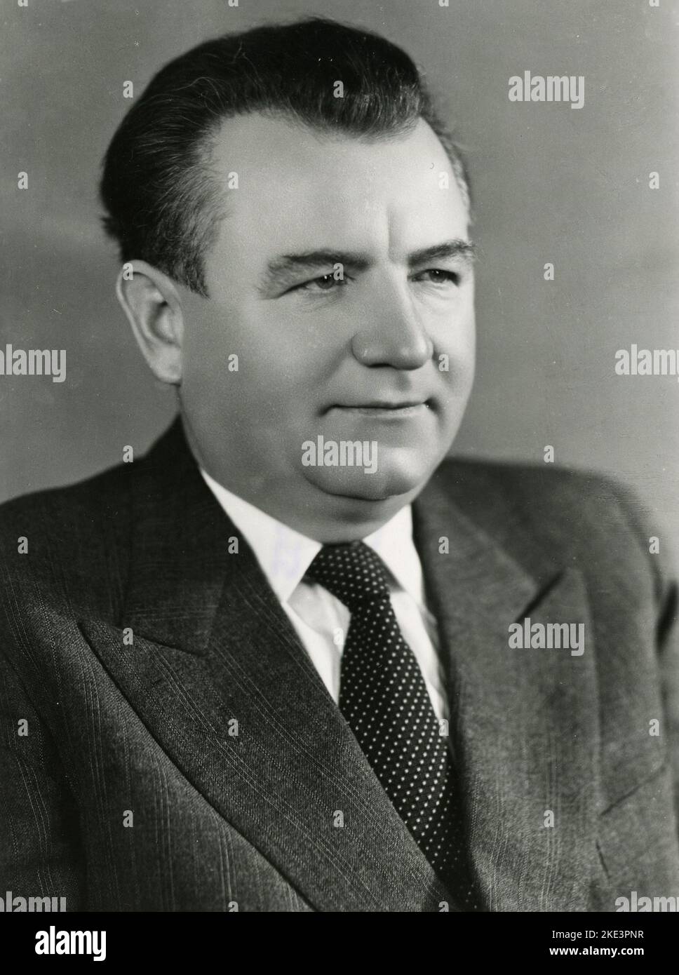 Porträt von Klement Gottwald, Präsident der Tschechoslowakischen Republik, Praha 1949 Stockfoto