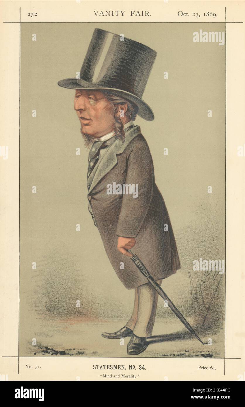 EITELKEIT FAIR SPION CARTOON Acton Smee Ayrton 'Geist & Moral' Gesetz. Durch Ape 1869 Stockfoto