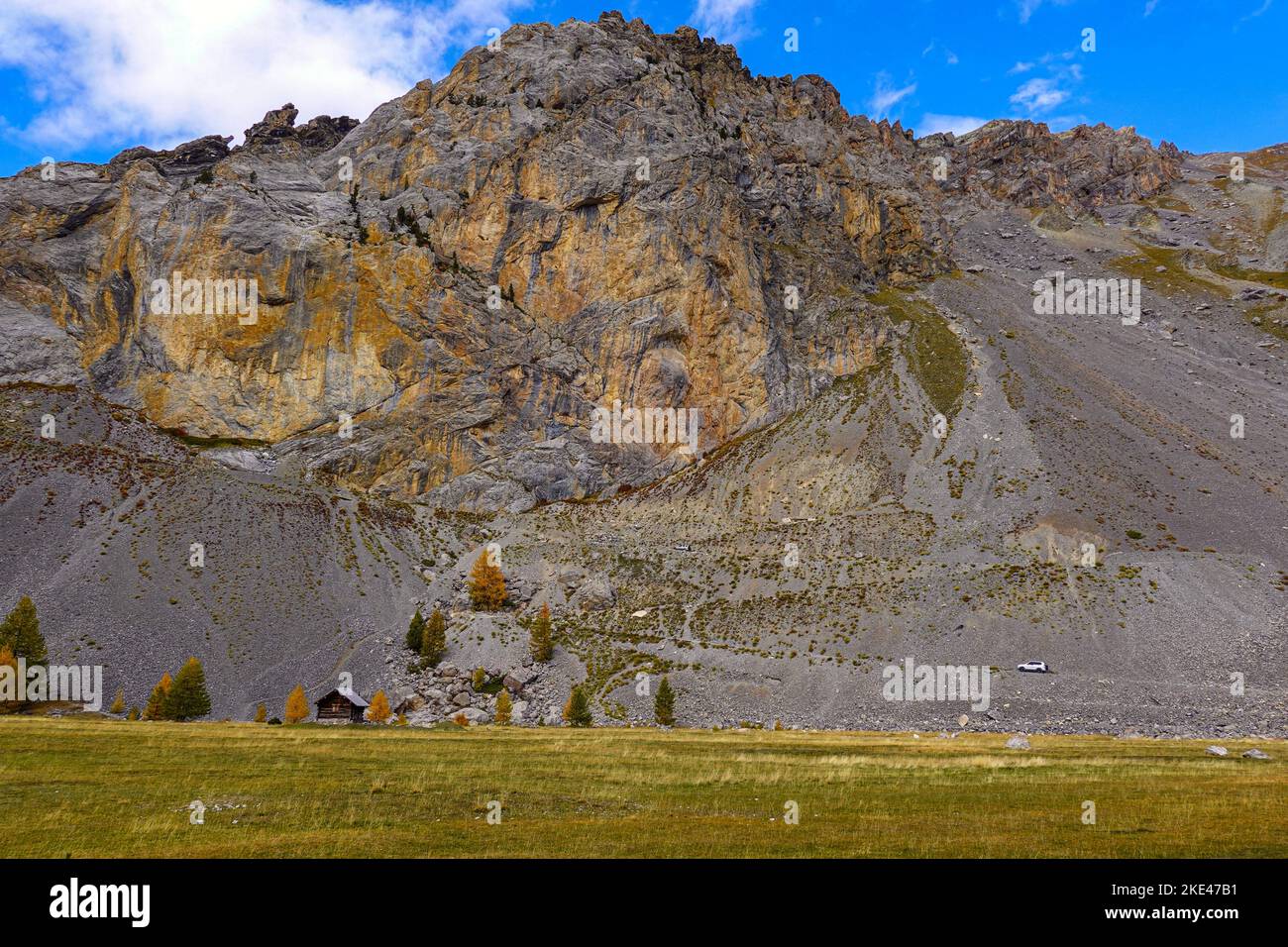 Pra-Premier, Queryas, Herbst in den Alpen Maritimes, Französische Alpen, Alpen, Frankreich, EU Stockfoto