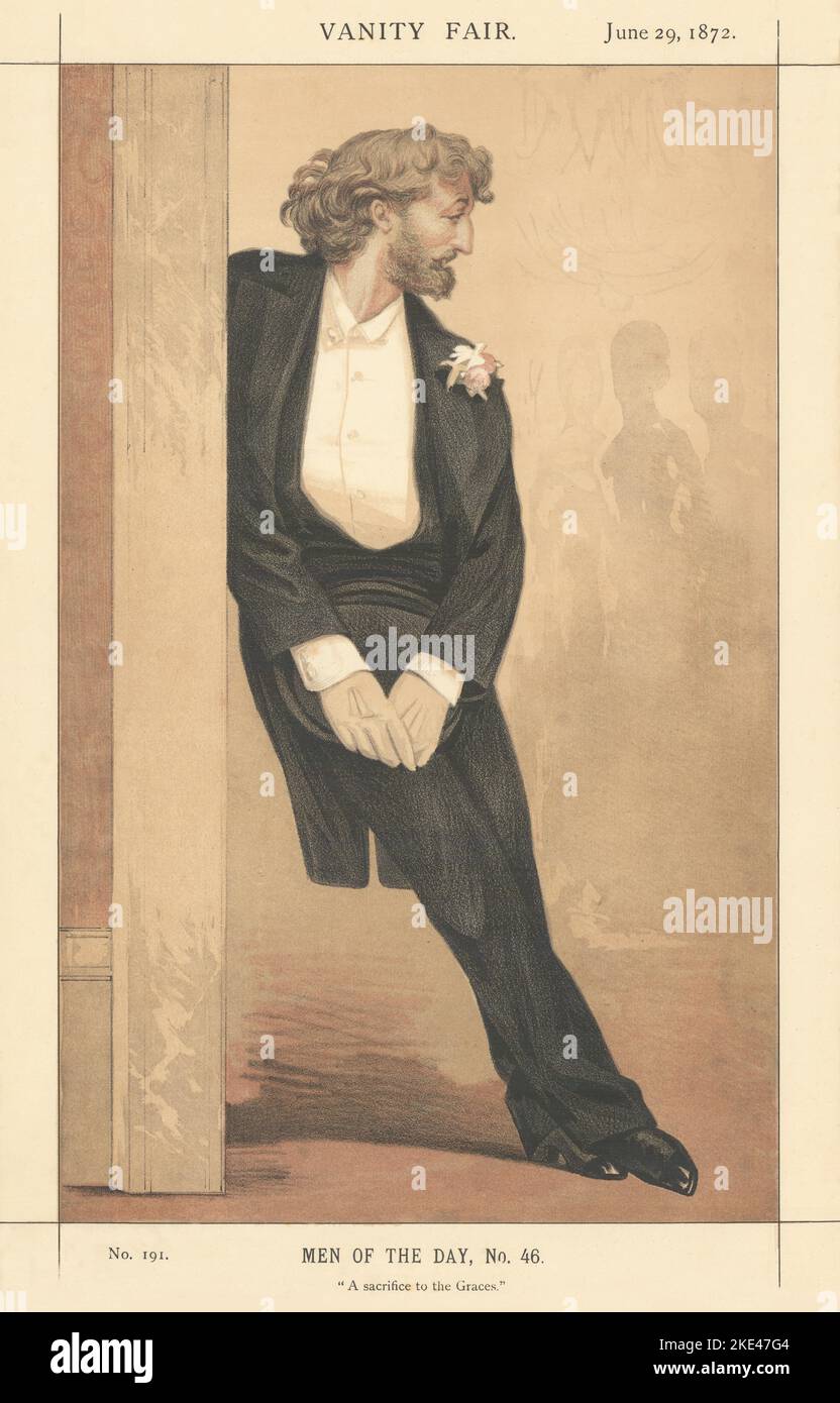 EITELKEIT FAIR SPIONAGE CARTOON Frederick Leighton 'Ein Opfer für die Gnaden' 1872 Stockfoto