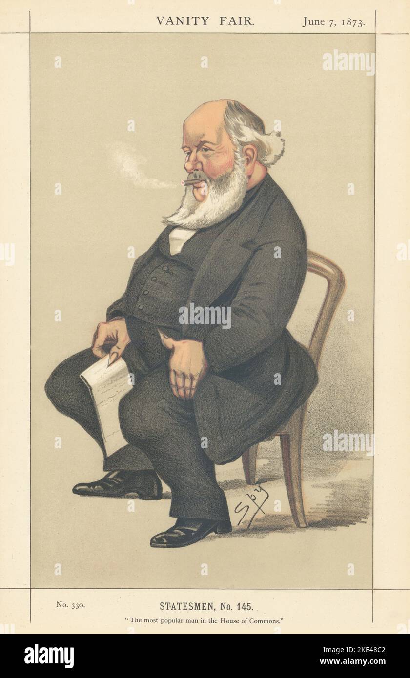 EITELKEIT FAIR SPIONAGE CARTOON Robert Dalgleish 'der beliebteste Mann in der…' 1873 Stockfoto