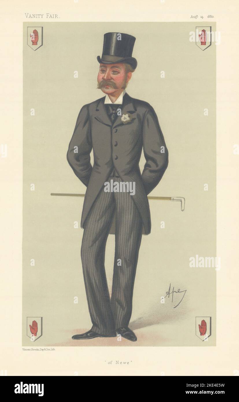 EITELKEIT FAIR SPIONAGE CARTOON Sir Charles John Forbes 'von Newe' Schottland. Durch Ape 1880 Stockfoto