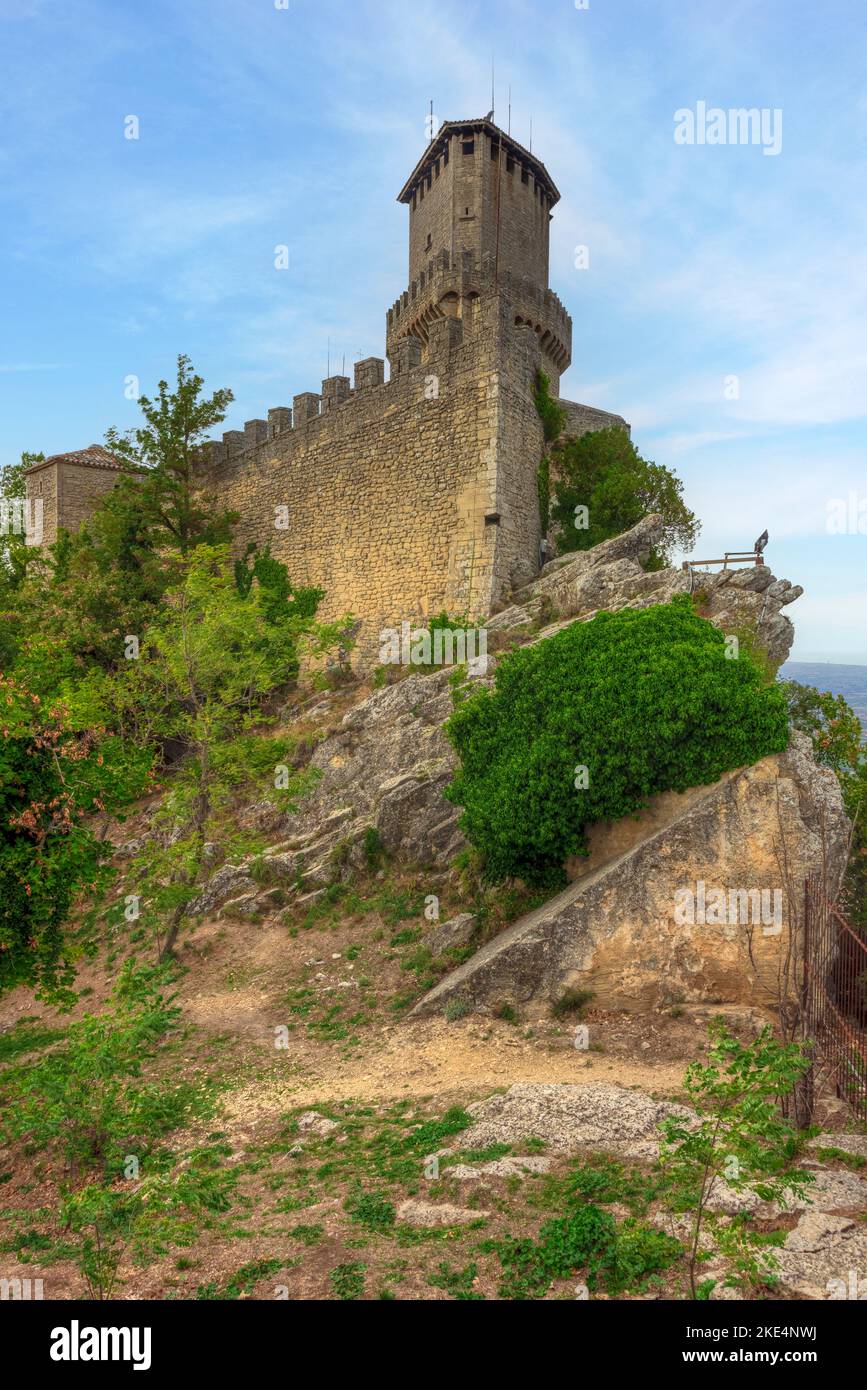 Festungen drei Türme von San Marino Stockfoto