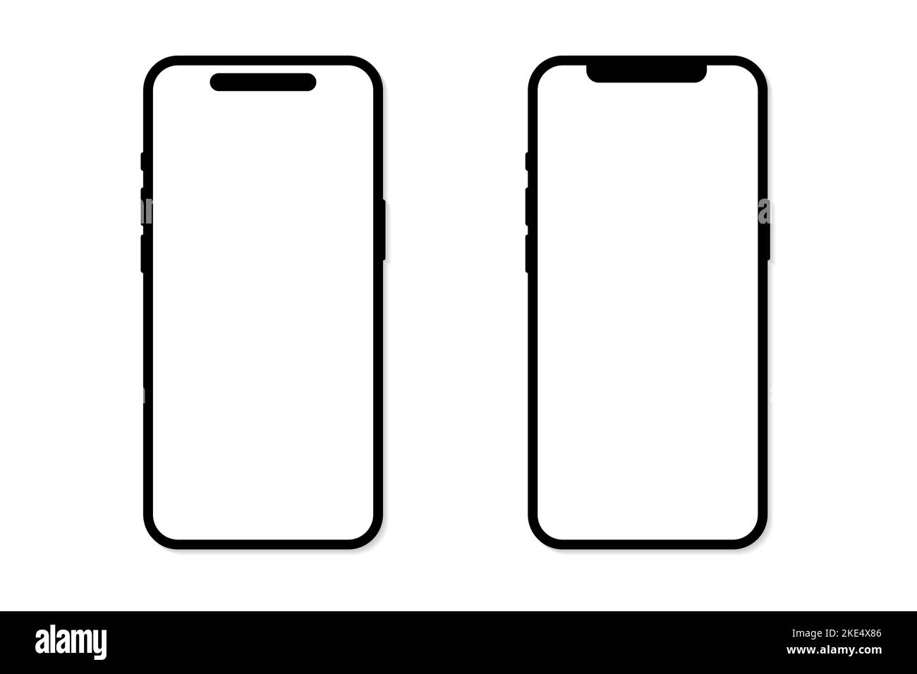 Vinnitsa, Ukraine - 08. November 2022: IPhone Apple Smartphones Set.. Vektorgrafik redaktionelle Illustration Stock Vektor