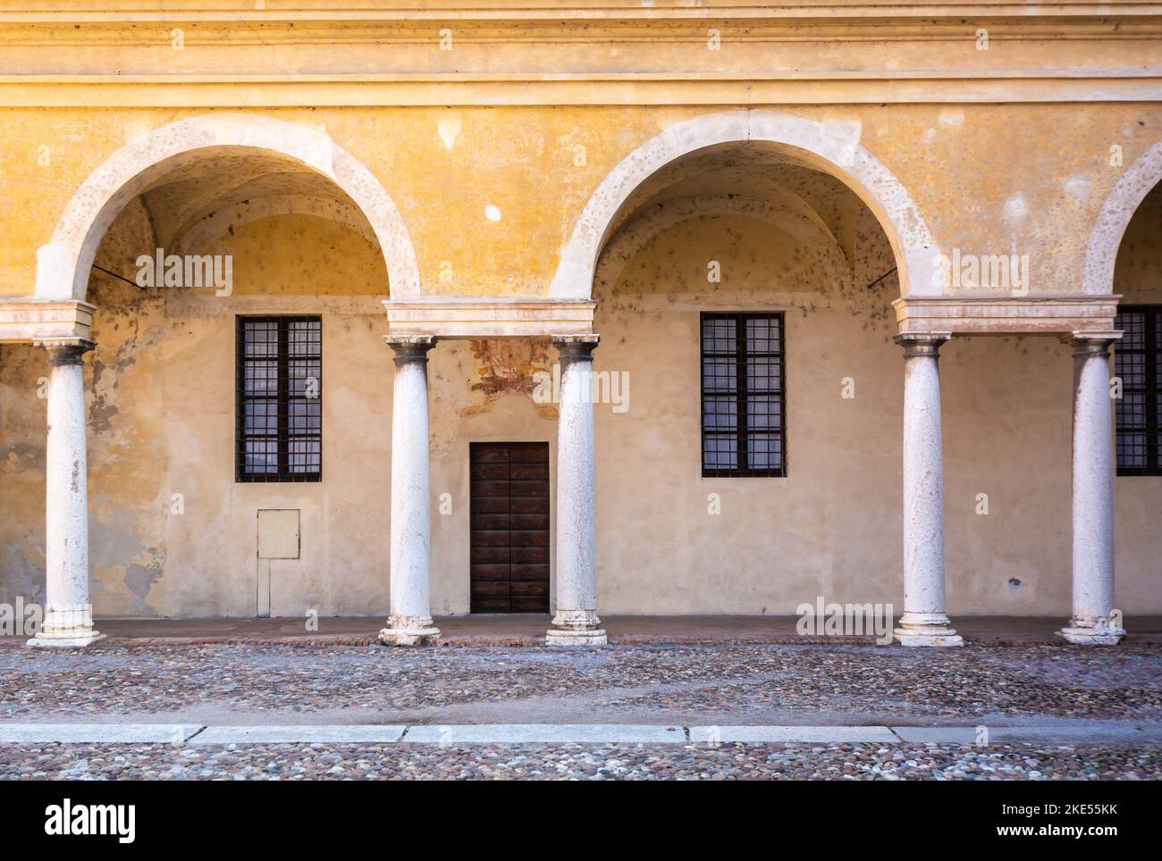 Palazzo Ducale von Mantua (Palazzo Ducale): Ist eine Gruppe von Gebäuden in Mantua, Lombardei, Norditalien, erbaut zwischen dem 14.. Und dem 17.. Jahrhundert. Stockfoto