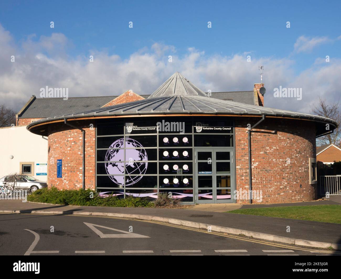 North Yorkshire County Council Büros und Bibliothek in Stokesley Stockfoto
