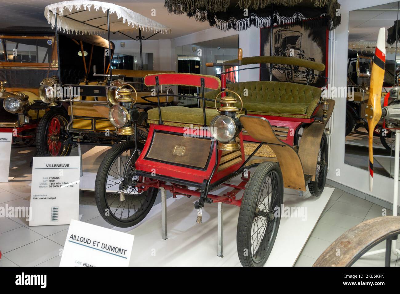 Ailloud et Dumond Modell N2,1900.Motor: De Dion 21/3HP.Frankreich.Automobilmuseum.Encamp.Andorra Stockfoto
