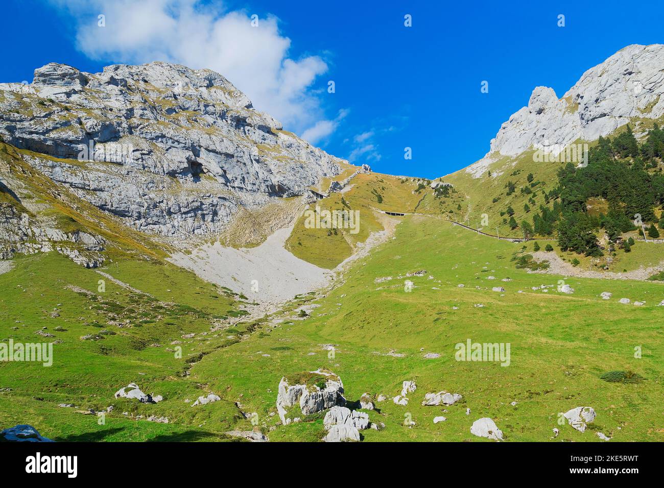 Auf dem Gipfel des Pilatus, schweizer Alpen, Schweiz Stockfoto