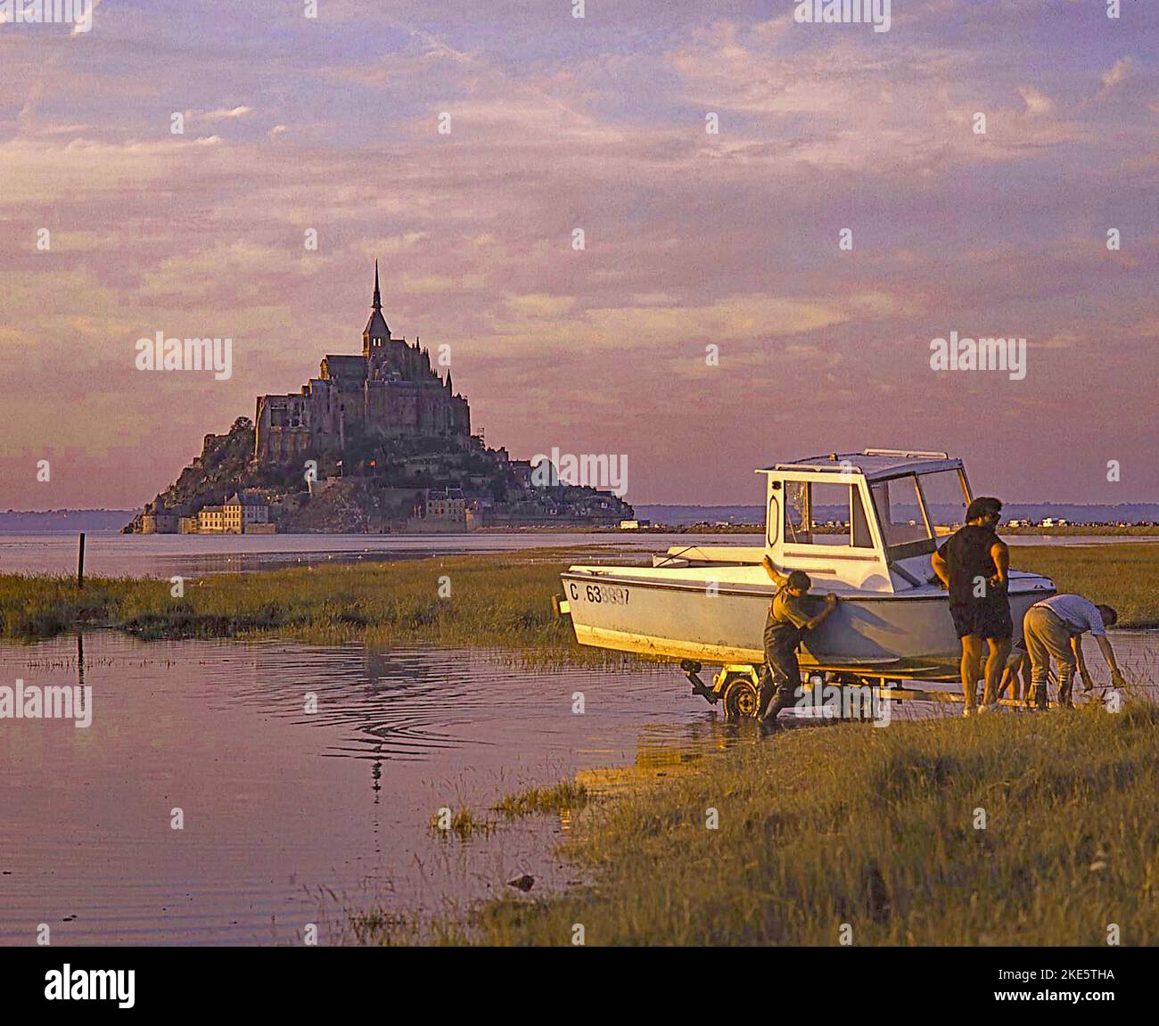 Mont-Saint-Michel. Kommune. Frankreich, Stockfoto