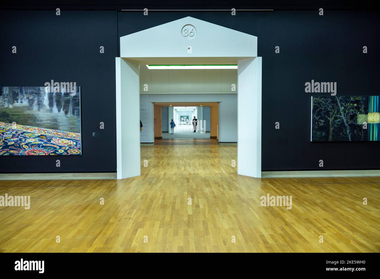 Neue Staatsgalerie Stuttgart, Deutschland, vom Architekten James Stirling, 1984. Stockfoto