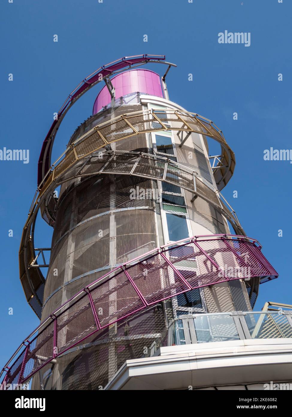 Vertikaler Pier - The Beacon, Esplanade, Redcar, North Yorkshire, England Stockfoto