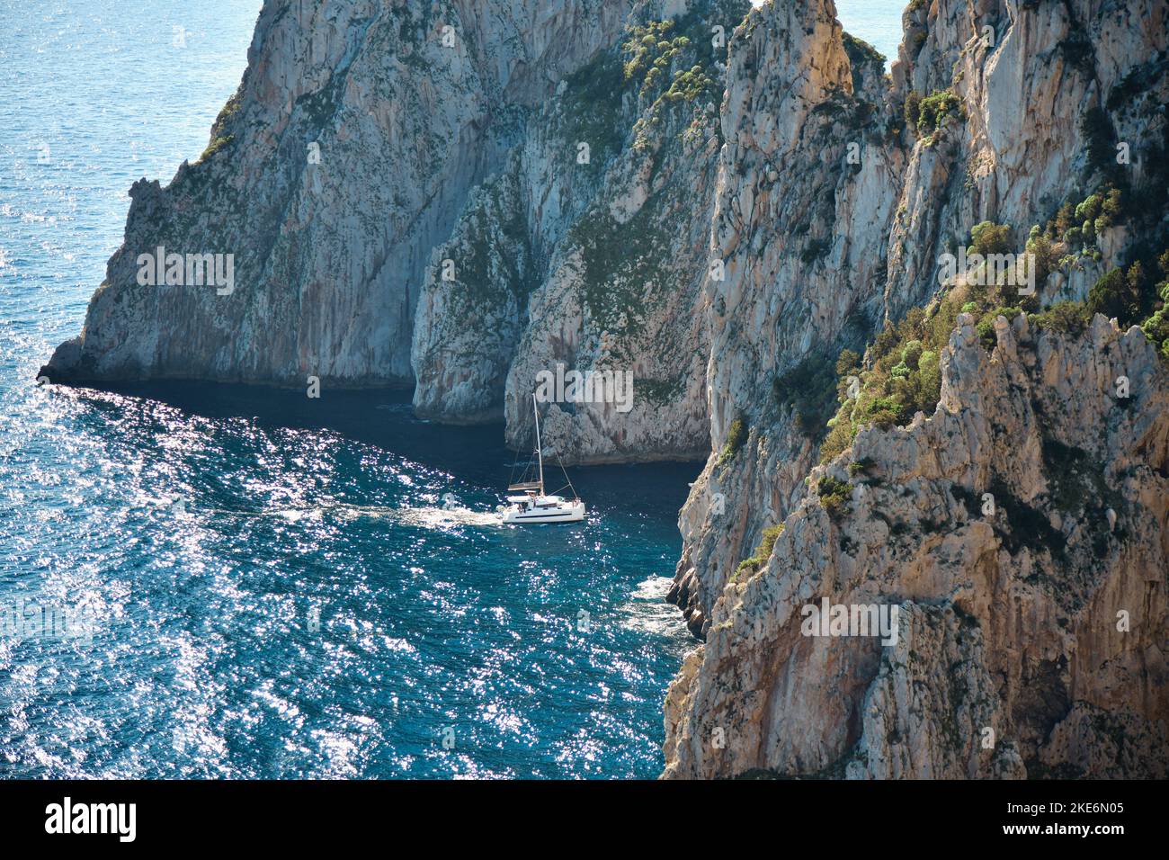 Capri, I Faraglioni, Italien Stockfoto