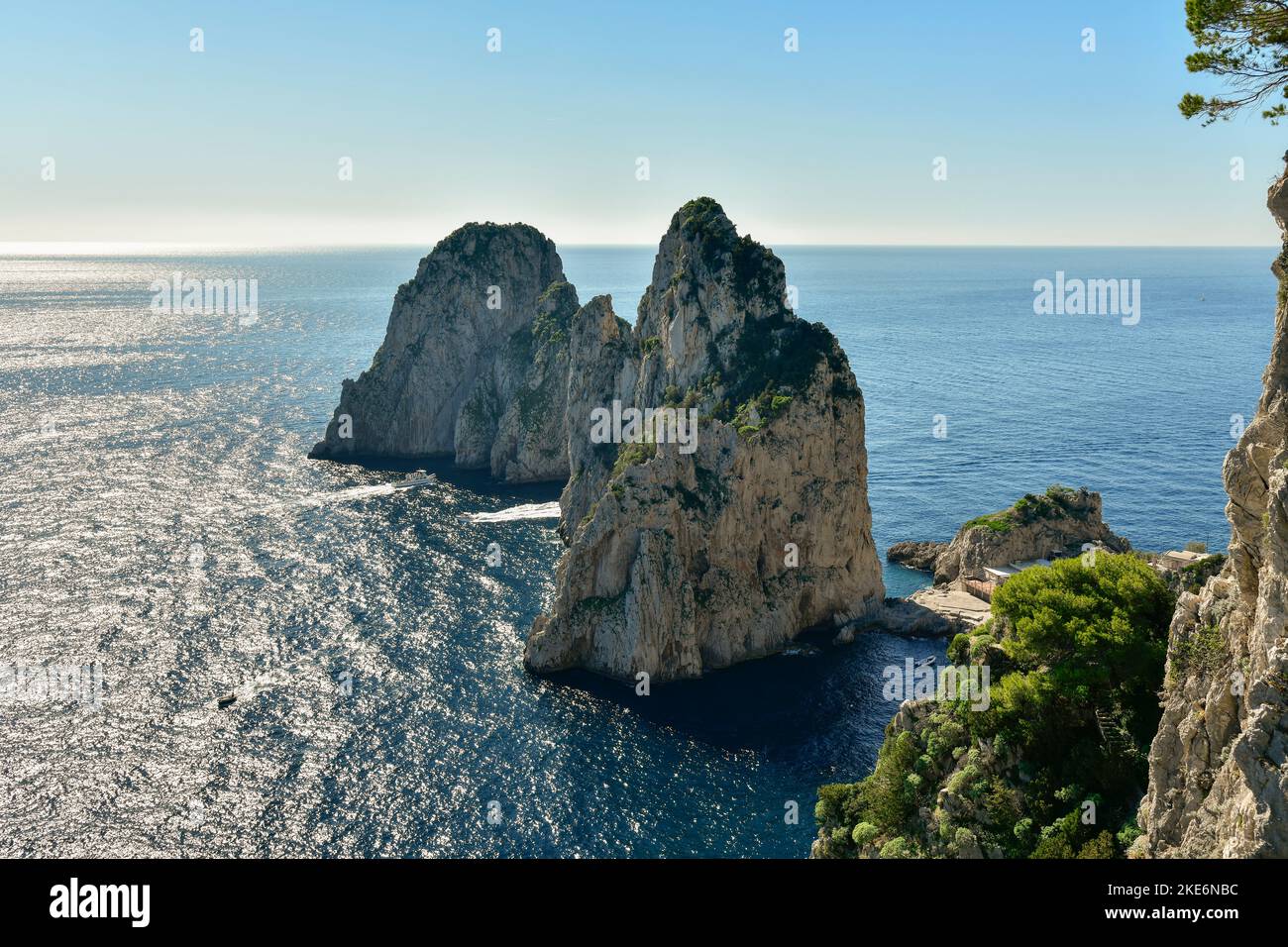 Capri, I Faraglioni, Italien Stockfoto