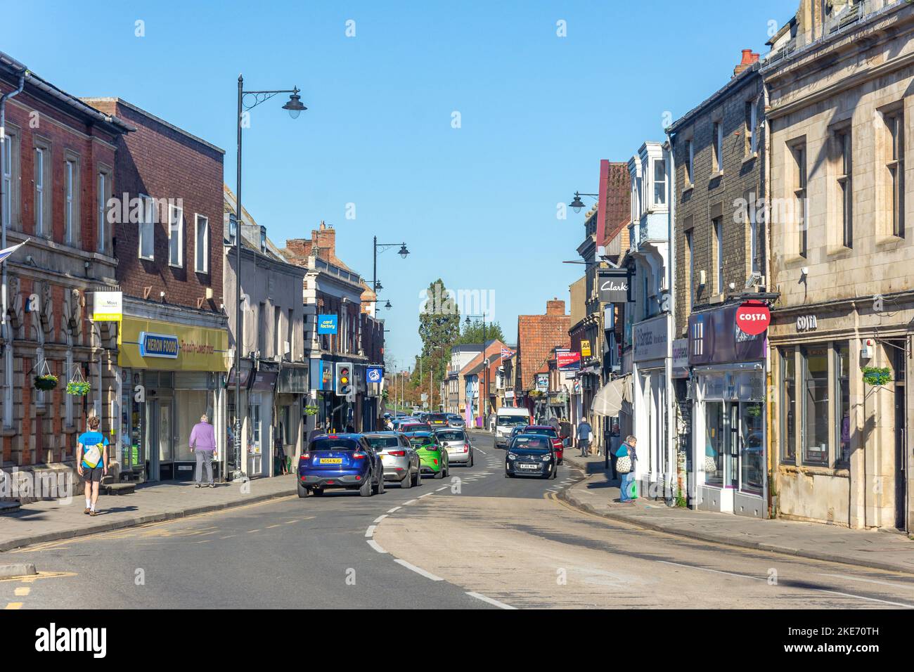 North Street, Bourne, Lincolnshire, England, Großbritannien Stockfoto