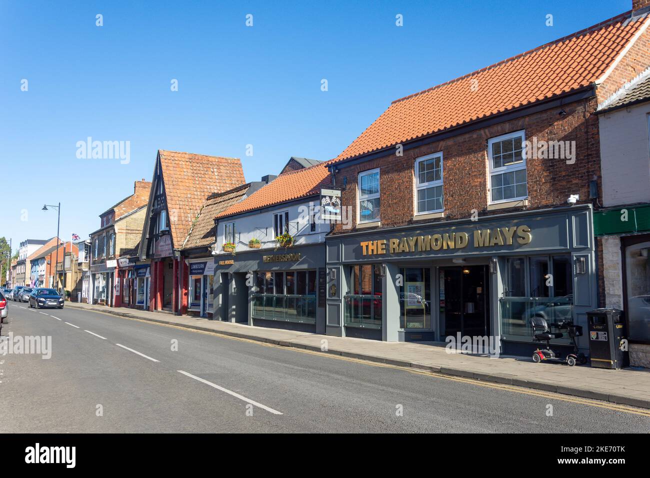 North Street, Bourne, Lincolnshire, England, Großbritannien Stockfoto