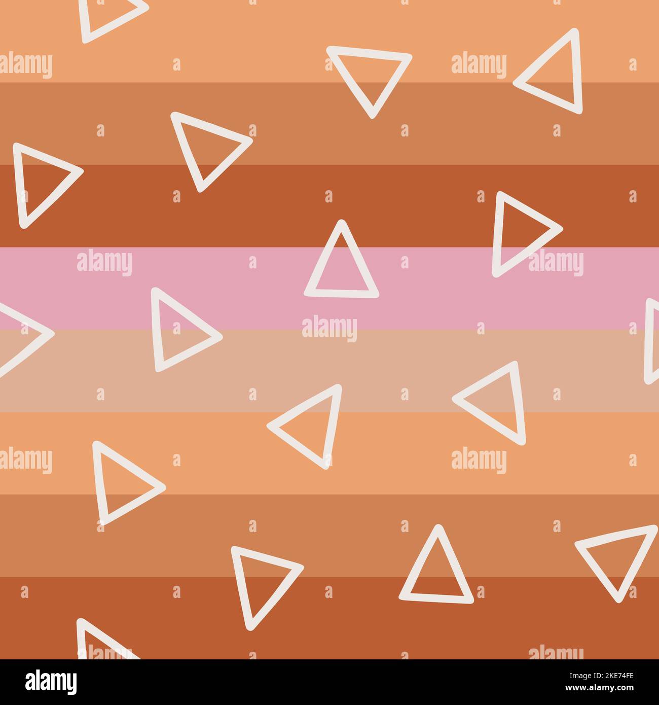 Dreiecke und Streifenmuster Stock Vektor