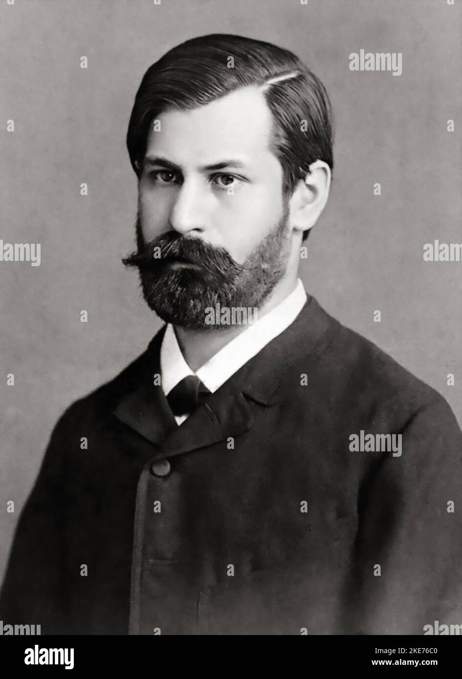 Ein junger Sigmund Freud - Porträt 1885 Stockfoto