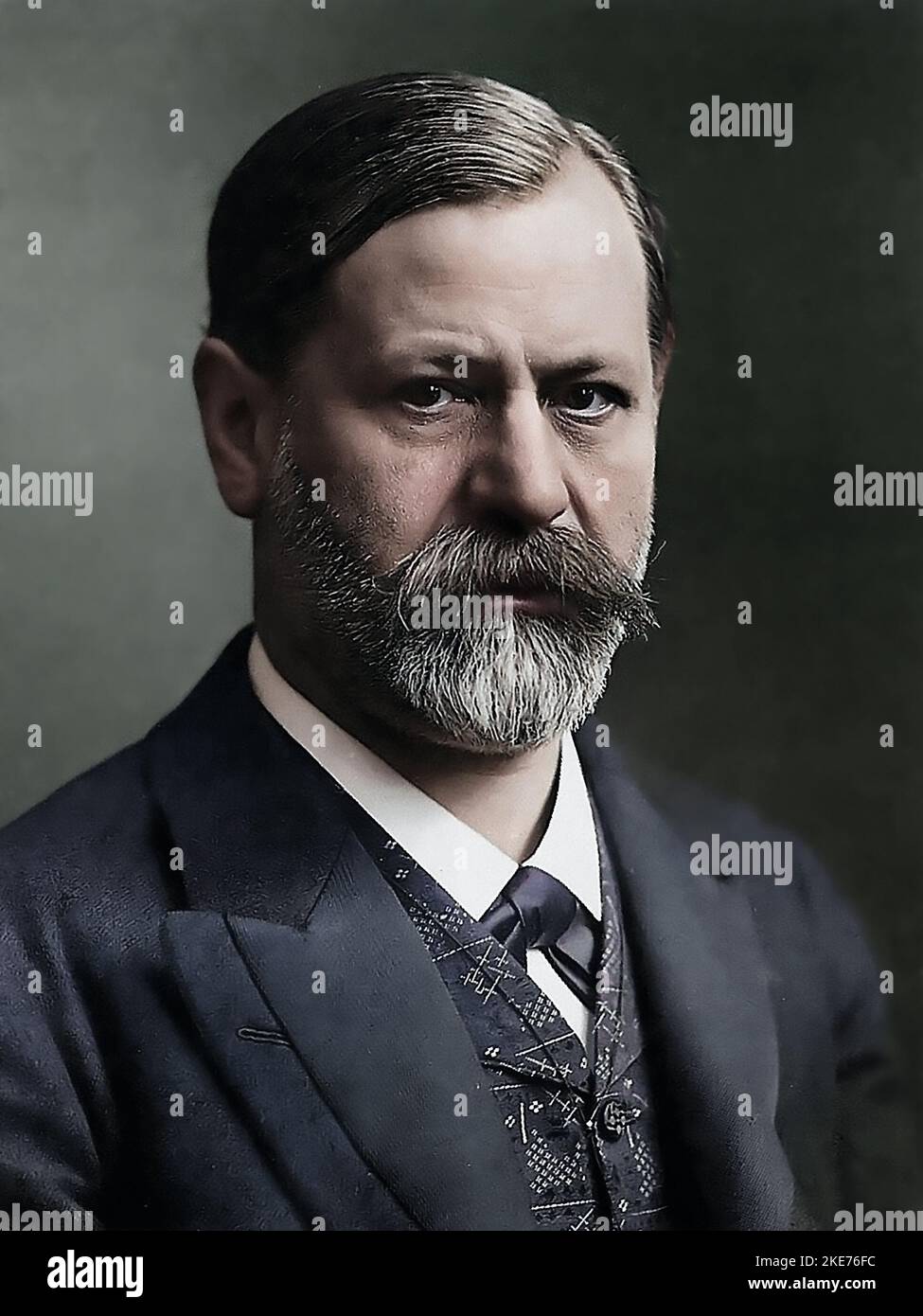 Sigmund Freud - österreichischer Neurologe, Gründer der psychoanalytischen Schule der Psychologie - c 1900 - Ludwig Grillich Foto Stockfoto