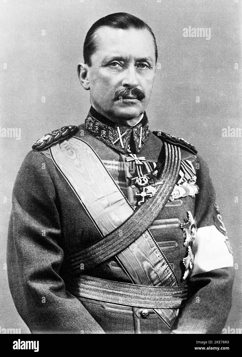 Baron Carl Gustaf Emil Mannerheim (1867 – 1951) Finnischer Militärführer und Staatsmann. Stockfoto
