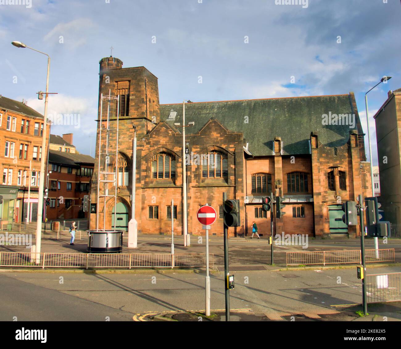 Queen's Cross Church ehemalige Church of Scotland Charles Rennie Mackintosh Design 870 Garscube Rd an der Spitze der Maryhill Road, Glasgow, Schottland, Großbritannien Stockfoto